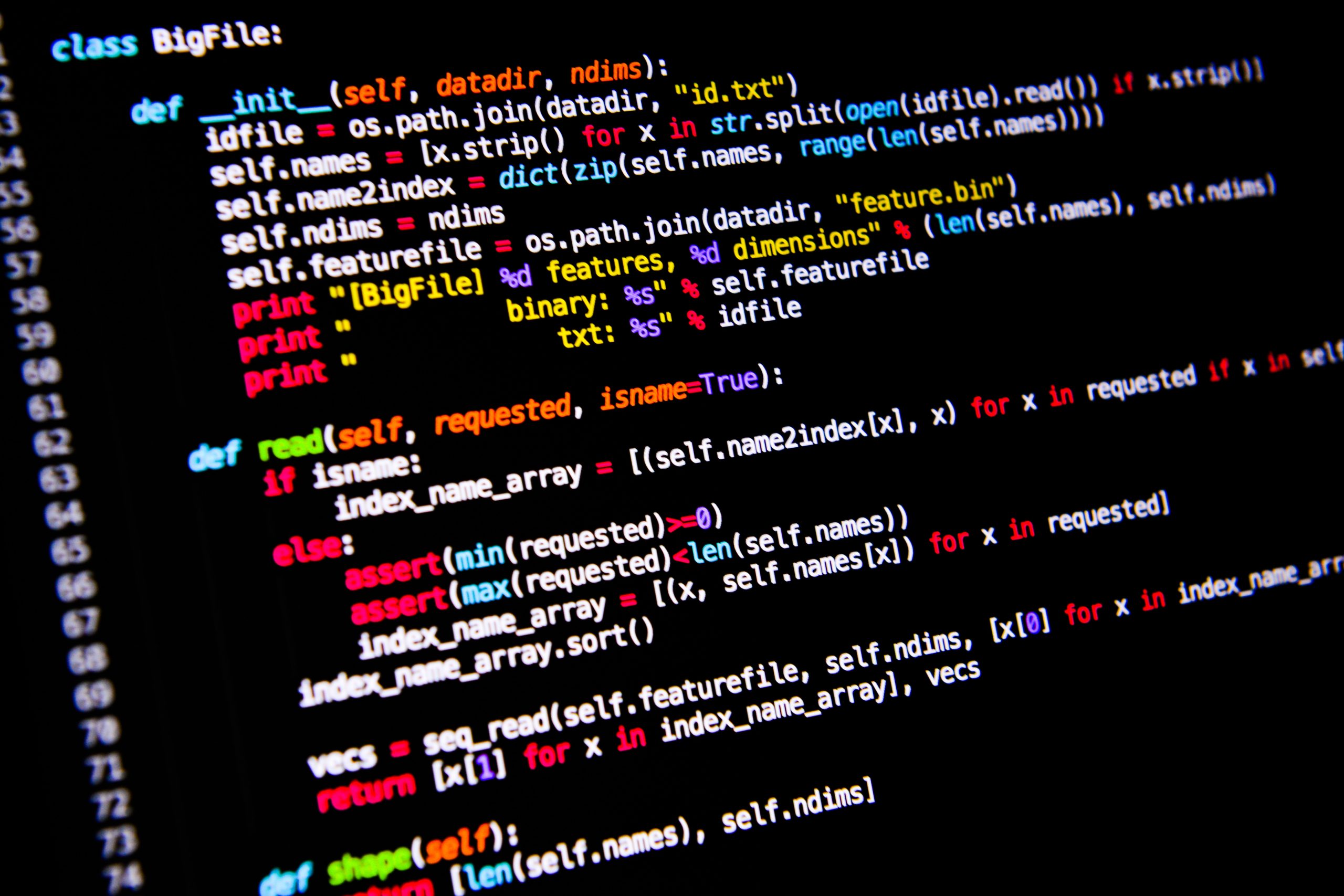 Programming to analyze data