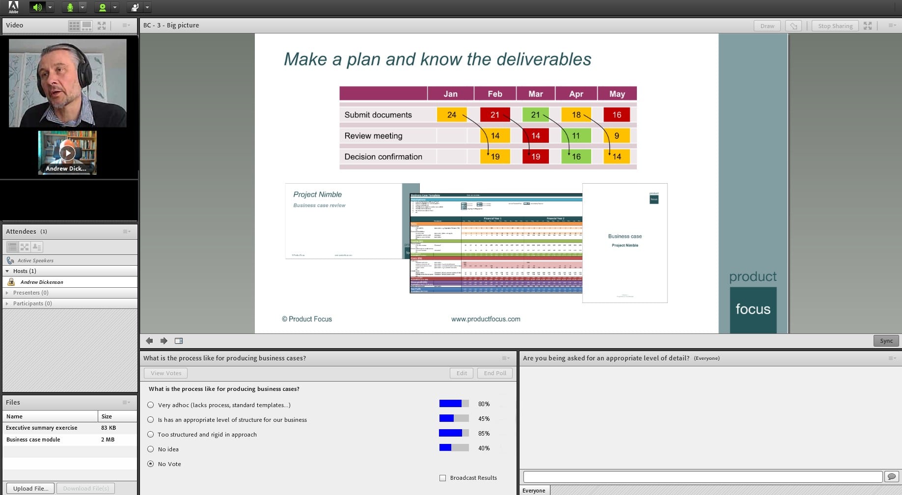 Online training interface’